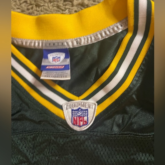 Green Bay Packers Vintage Football Shirt Brett Favre Size XXXL Quarterback Mens - Picture 3 of 4